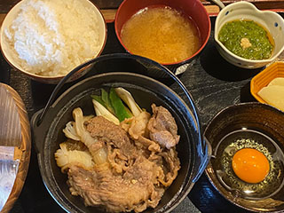 仙台牛すき焼き定食